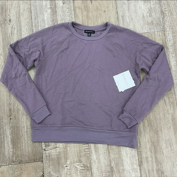 Beyond Yoga Sweatshirt Top & Jogger Bottom Set Wildo Purple XS nwt - Picture 2 of 4